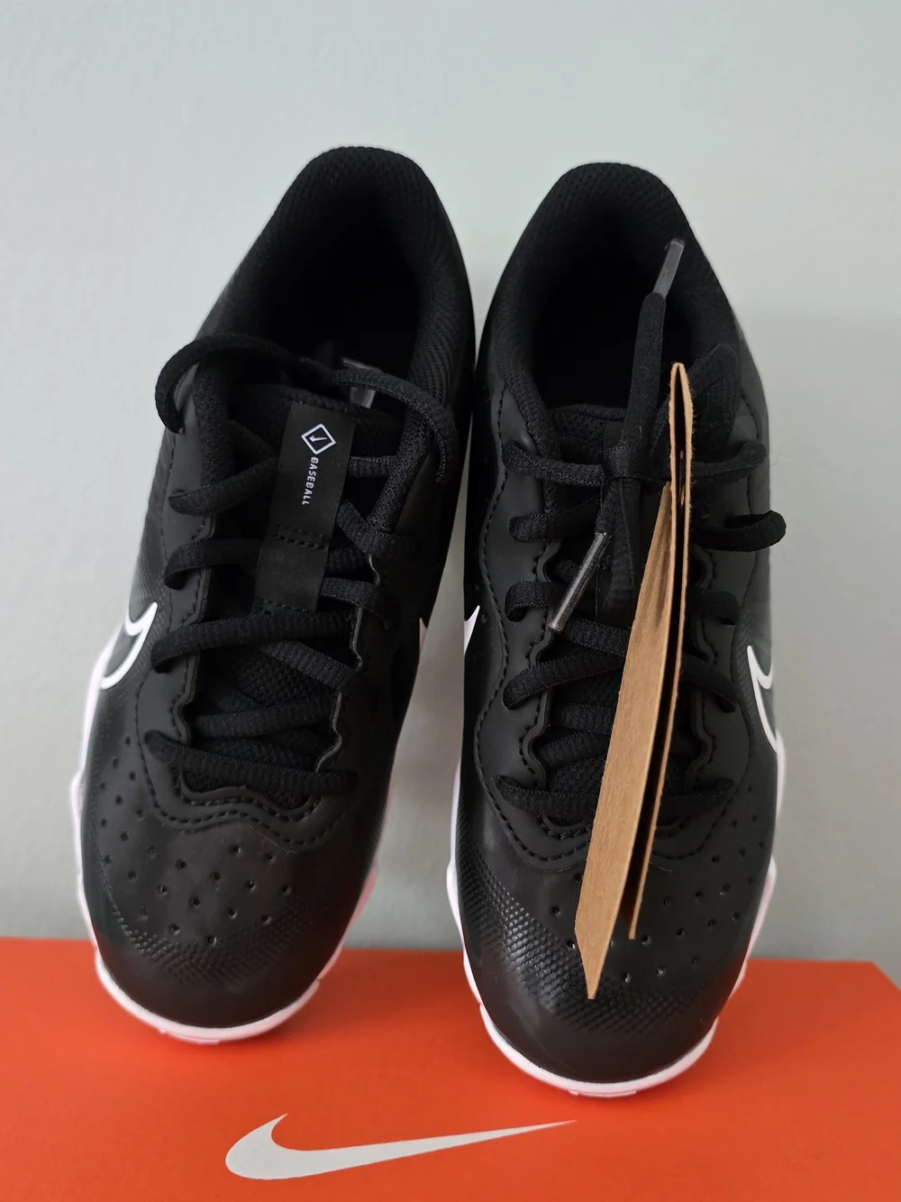 New Nike Kids Black White Youth Cleats